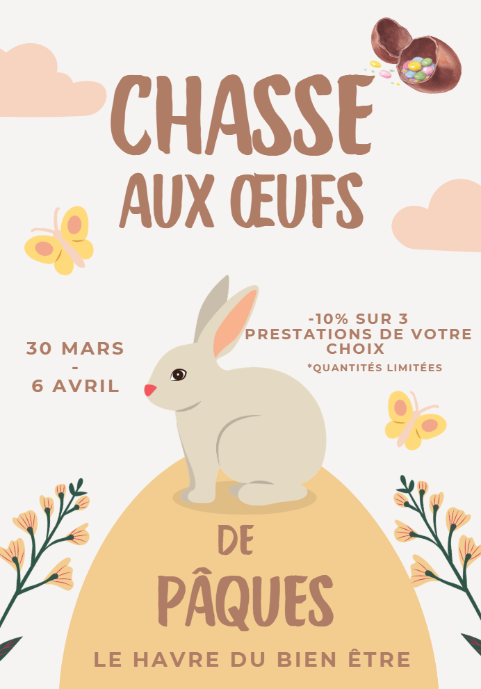 Affiche chasse aux œufs de Pâques
